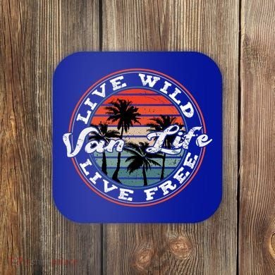 Retro Vintage Van Life Gift Coaster