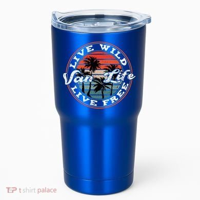 Retro Vintage Van Life Gift Tumbler