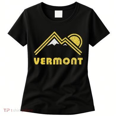 Retro Vermont Vt Vintage Mountains Design Women's T-Shirt