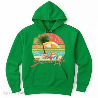 Retro Vintage Vacation Beach Life Hoodie