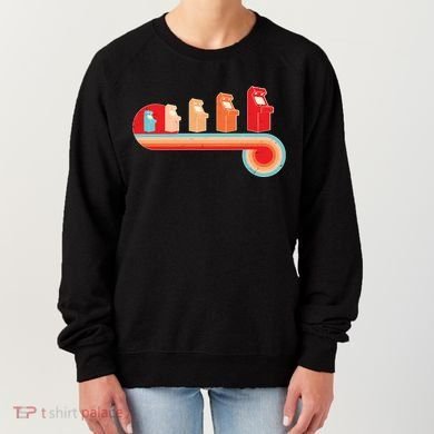 Retro Vintage Video Game Arcade Machines Women's Sweatshirt