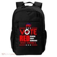 Republican Voter Vote Red Remove Democrat Save America Backpack thumb 0