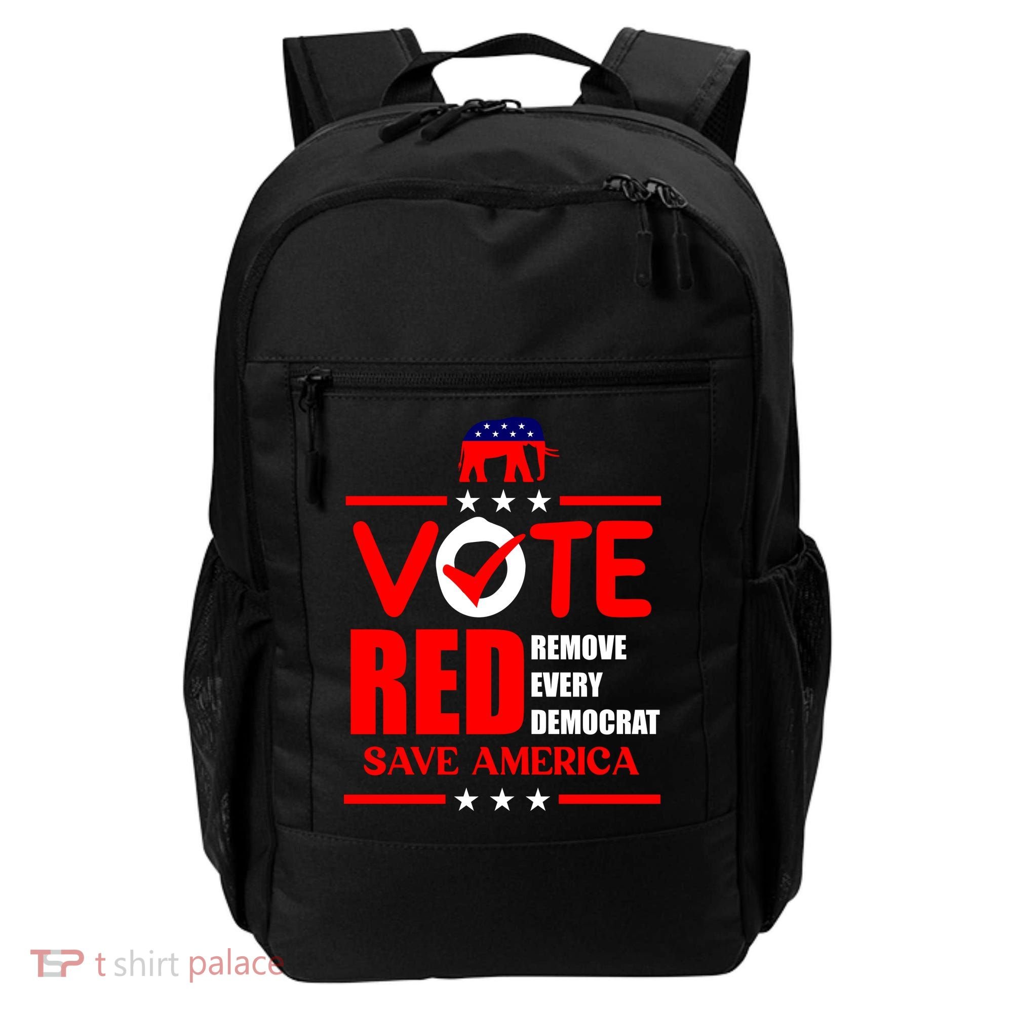 Republican Voter Vote Red Remove Democrat Save America Backpack