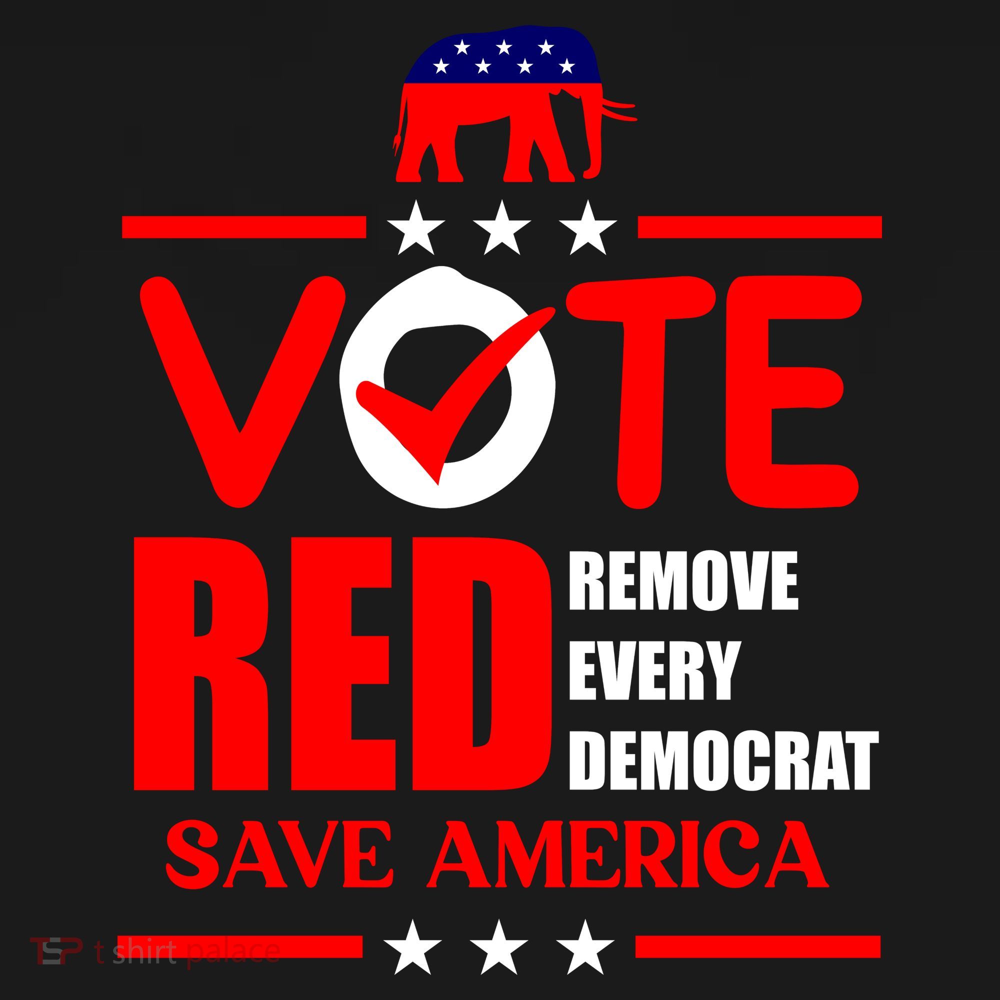 Republican Voter Vote Red Remove Democrat Save America Backpack