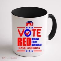 Republican Voter Vote Red Remove Democrat Save America Coffee Mug thumb 1