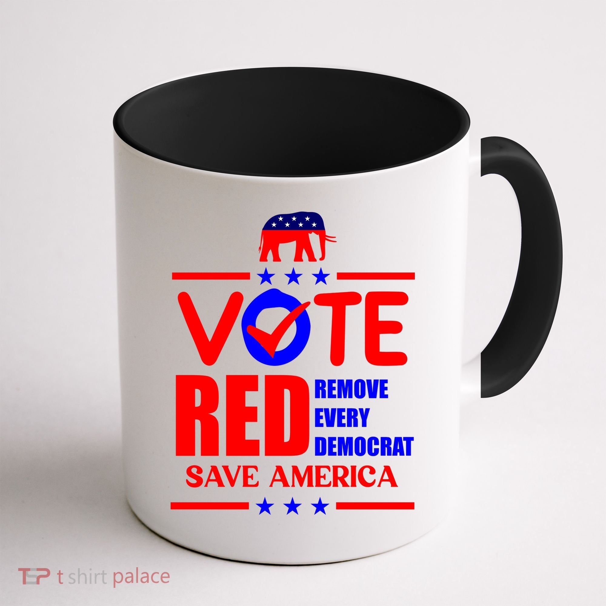 Republican Voter Vote Red Remove Democrat Save America Coffee Mug