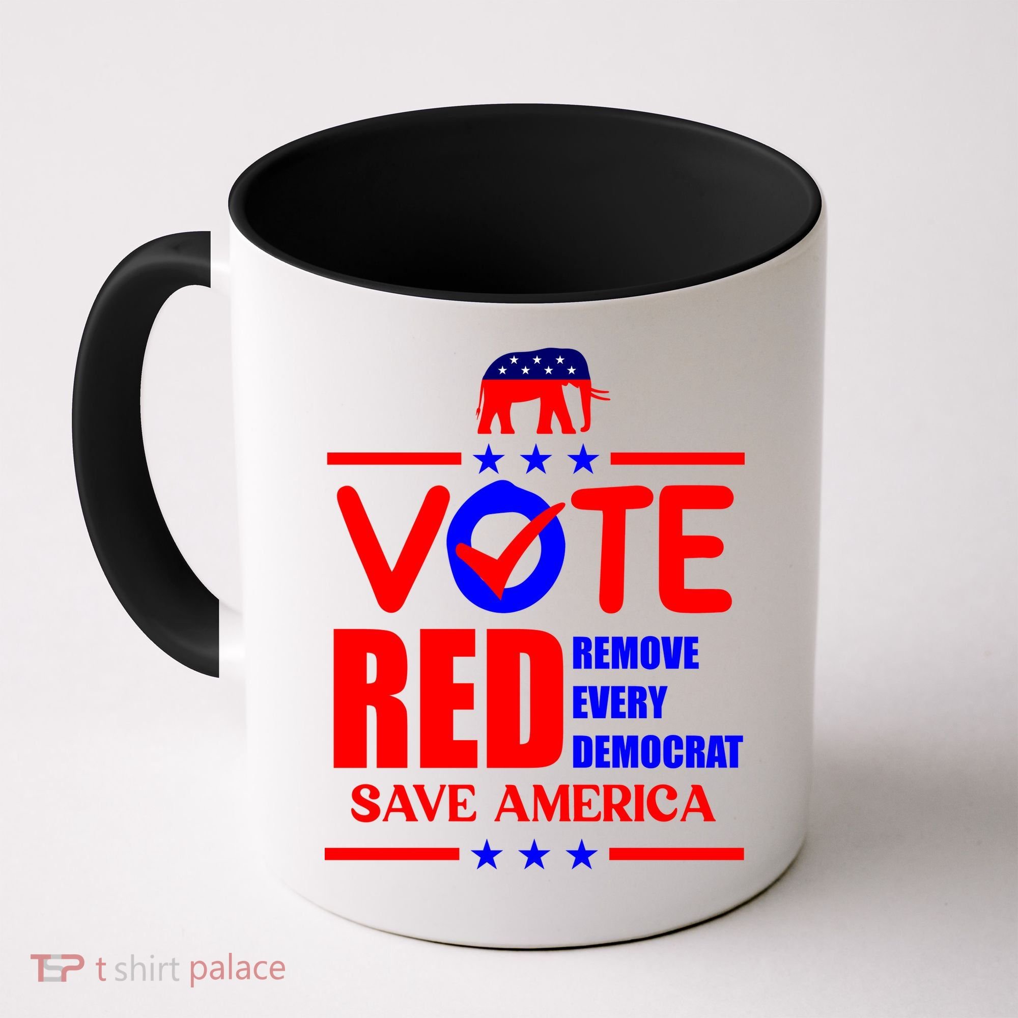 Republican Voter Vote Red Remove Democrat Save America Coffee Mug