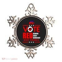 Republican Voter Vote Red Remove Democrat Save America Ornament thumb 0