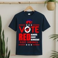 Republican Voter Vote Red Remove Democrat Save America T-Shirt thumb 2