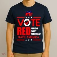 Republican Voter Vote Red Remove Democrat Save America T-Shirt thumb 3