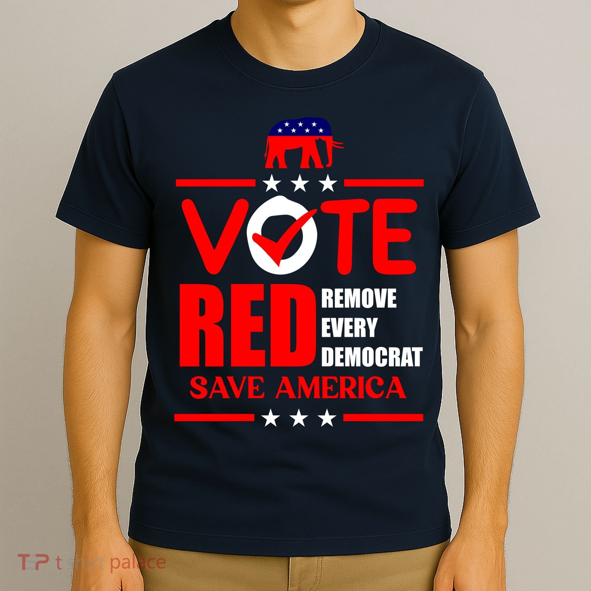 Republican Voter Vote Red Remove Democrat Save America T-Shirt
