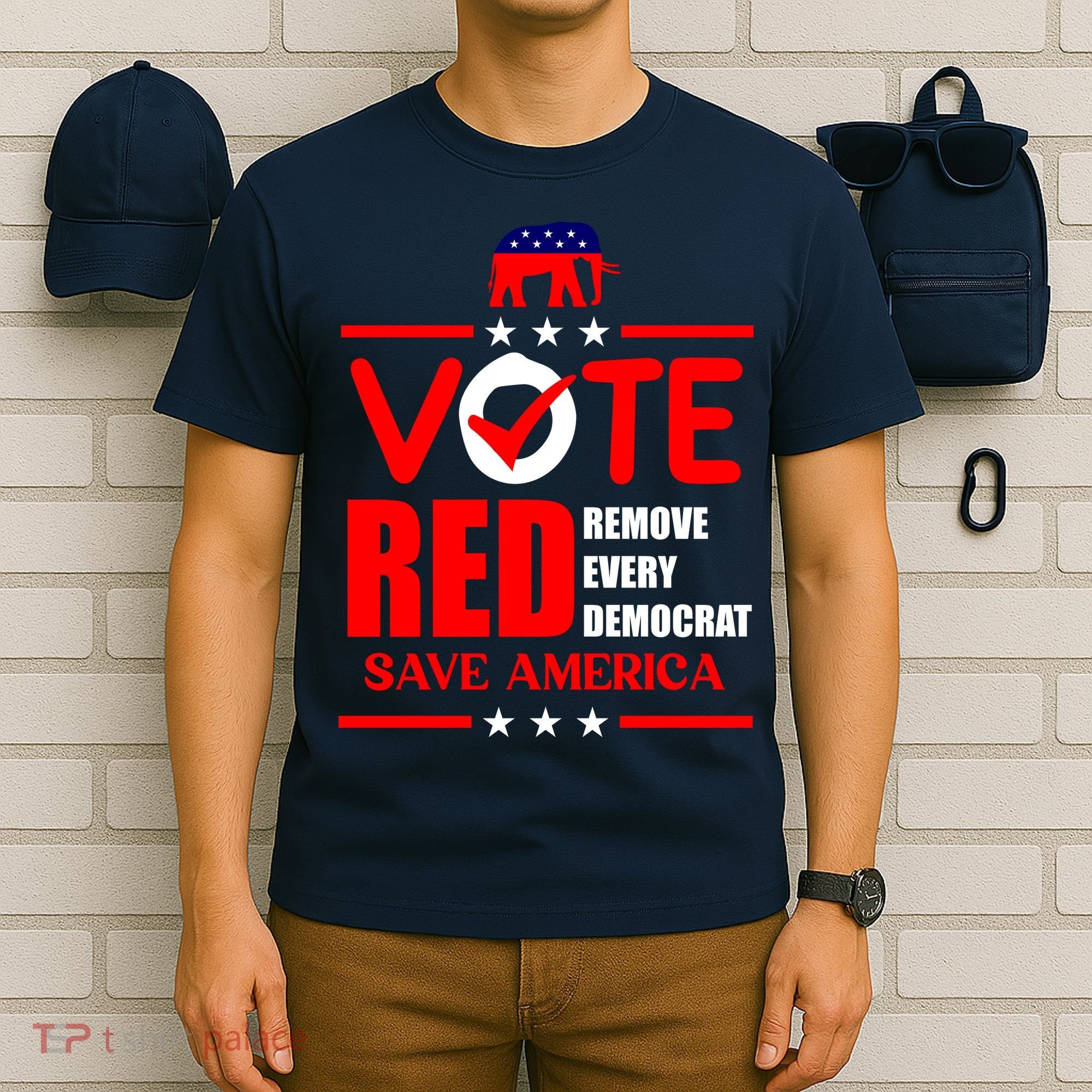 Republican Voter Vote Red Remove Democrat Save America T-Shirt