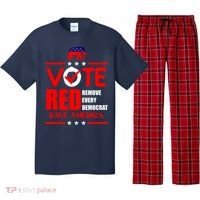 Republican Voter Vote Red Remove Democrat Save America Pajama Set thumb 0