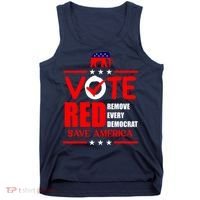 Republican Voter Vote Red Remove Democrat Save America Tank Top thumb 0