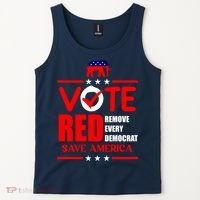 Republican Voter Vote Red Remove Democrat Save America Tank Top thumb 2
