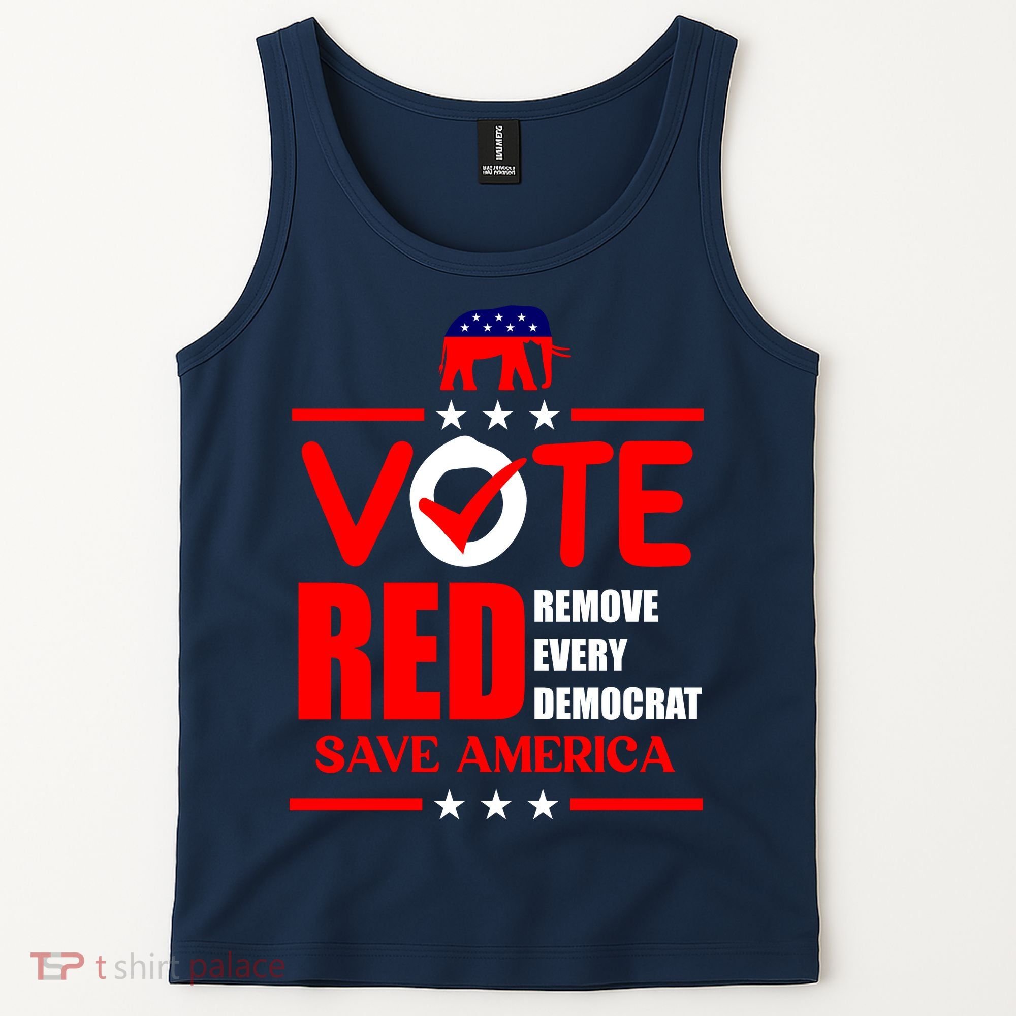 Republican Voter Vote Red Remove Democrat Save America Tank Top