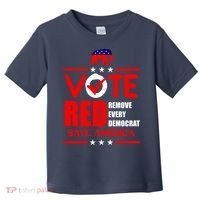 Republican Voter Vote Red Remove Democrat Save America Toddler T-Shirt thumb 0