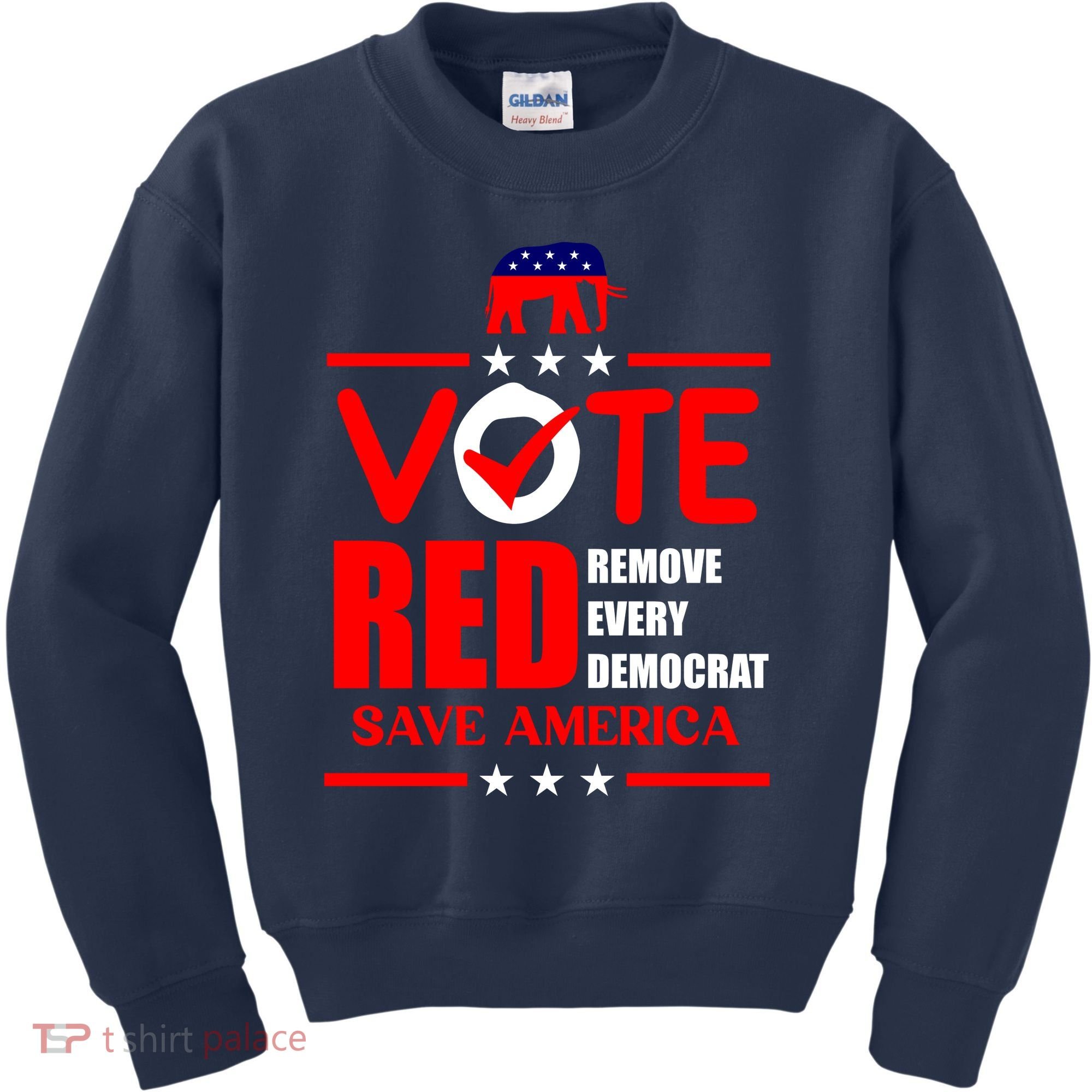 Republican Voter Vote Red Remove Democrat Save America Kids Sweatshirt