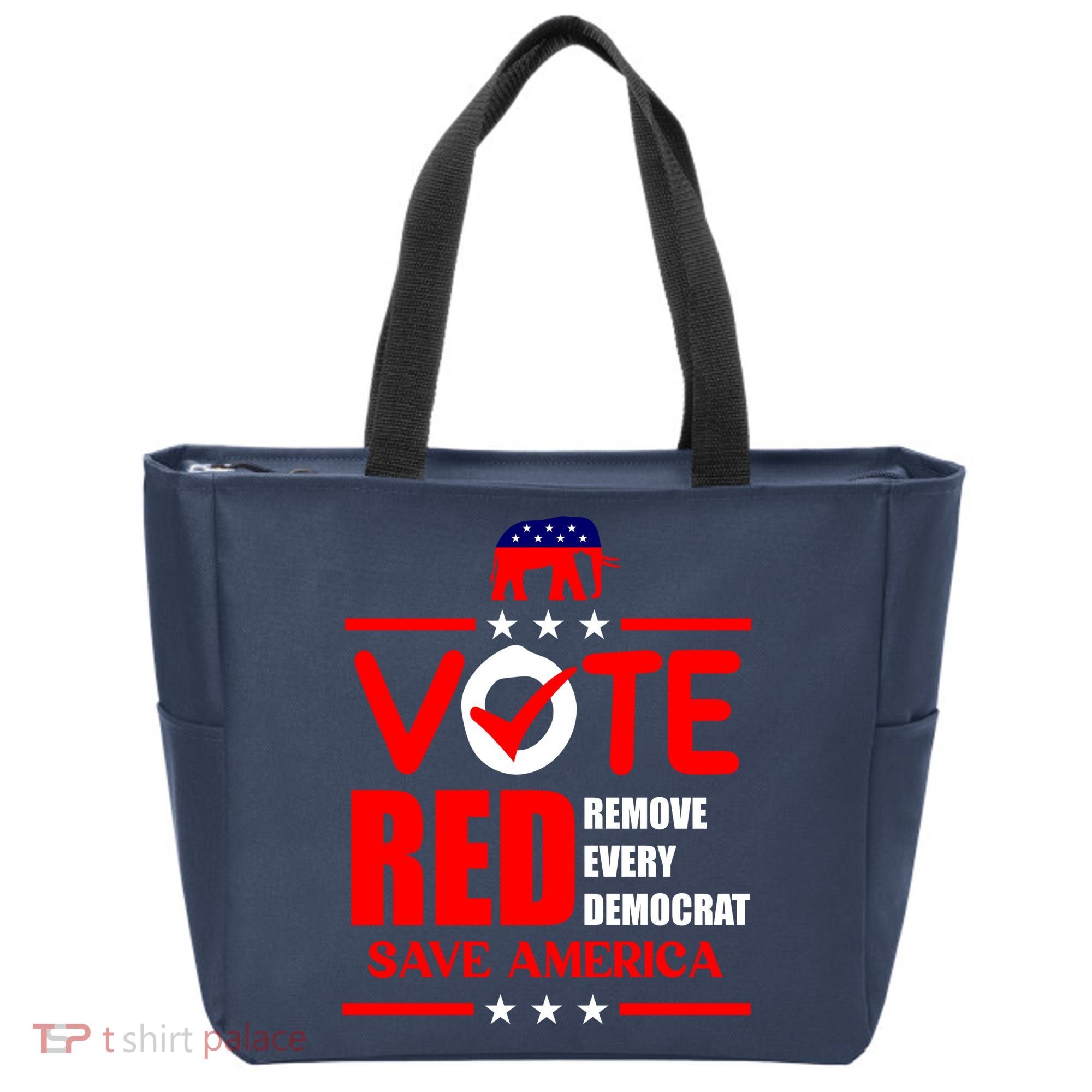 Republican Voter Vote Red Remove Democrat Save America Tote Bag