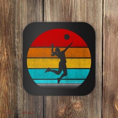 Retro Vintage Volleyball Coaster