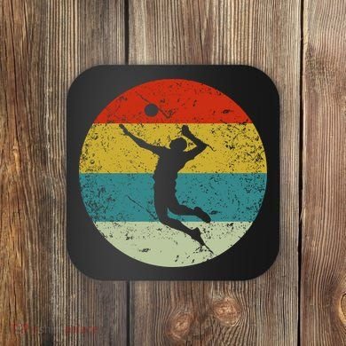 Retro Vintage Volleyball Coaster