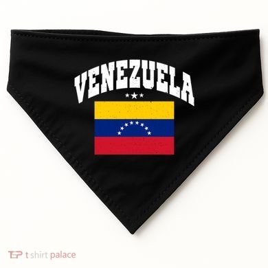 Retro Venezuela Vintage Flag Throwback Gift USA-Made Doggie Bandana