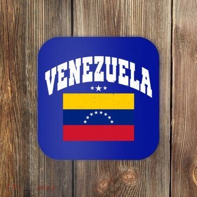 Retro Venezuela Vintage Flag Throwback Gift Coaster