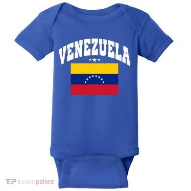 Retro Venezuela Vintage Flag Throwback Gift Baby Bodysuit