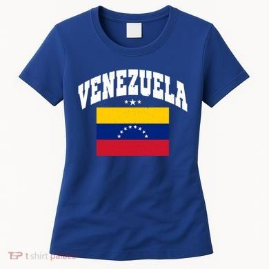 Retro Venezuela Vintage Flag Throwback Gift Women's T-Shirt