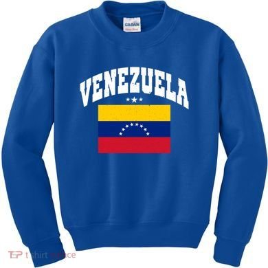 Retro Venezuela Vintage Flag Throwback Gift Kids Sweatshirt