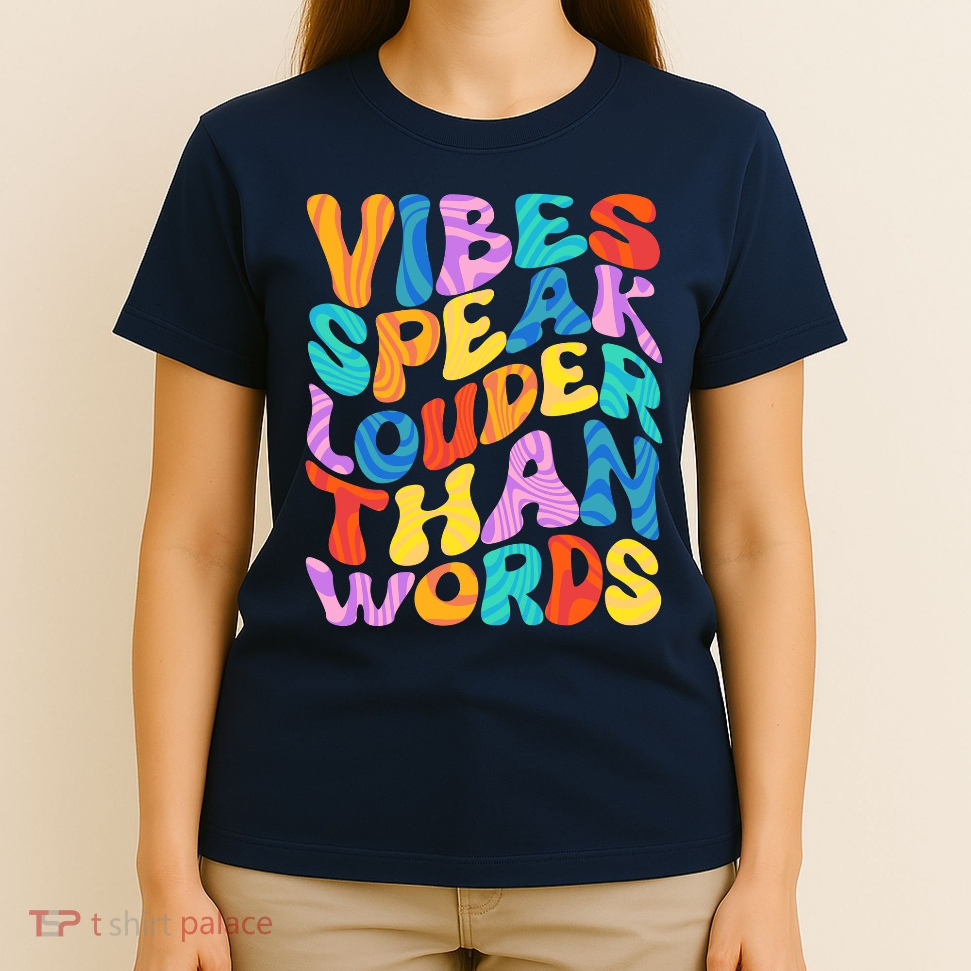 Retro Vintage Vibes Speak Louder Than Words T-Shirt