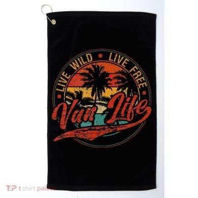 Retro Vintage Van Life Golf Towel