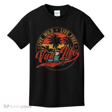 Retro Vintage Van Life Kids T-Shirt