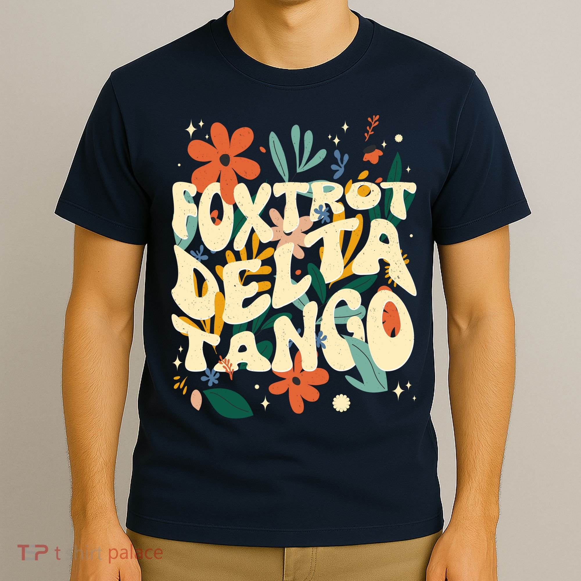 Retro VintageFlowers Vintage Foxtrot Delta Tango T-Shirt