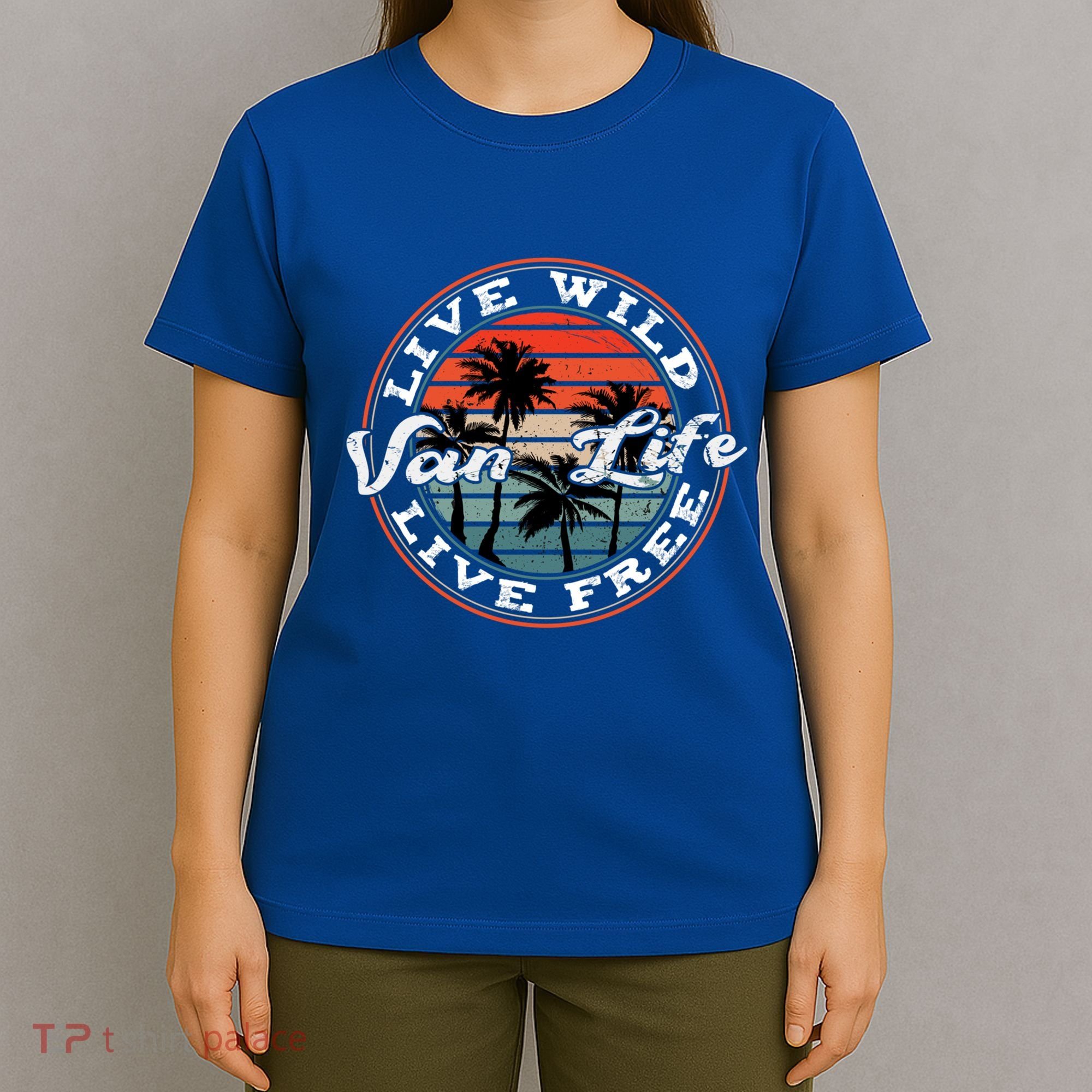 Retro Vintage Van Life Dwellers Vanlife Nomads Funny Gift T-Shirt
