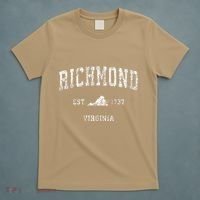 Richmond Virginia Va Vintage Athletic Sports T-Shirt thumb 5