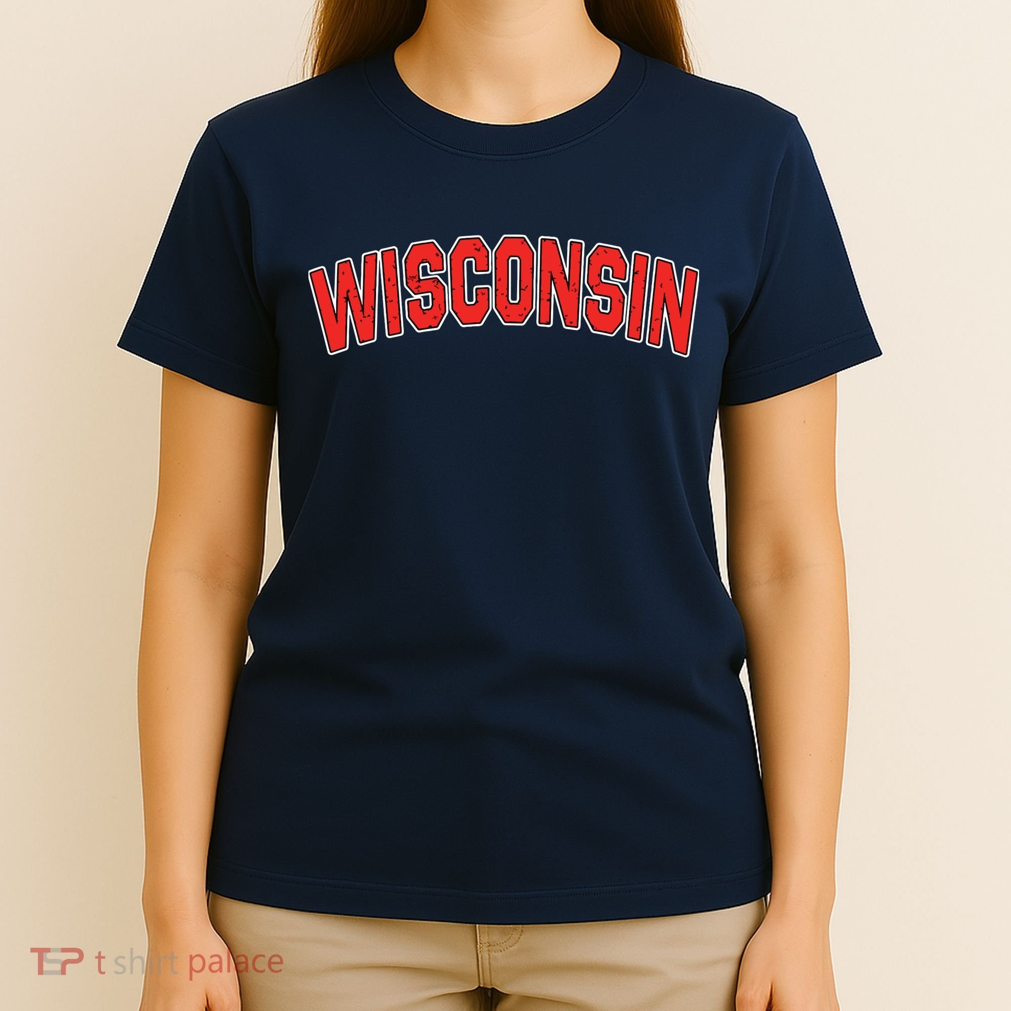 Retro Vintage Wisconsin State Wisconsin Varsity T-Shirt