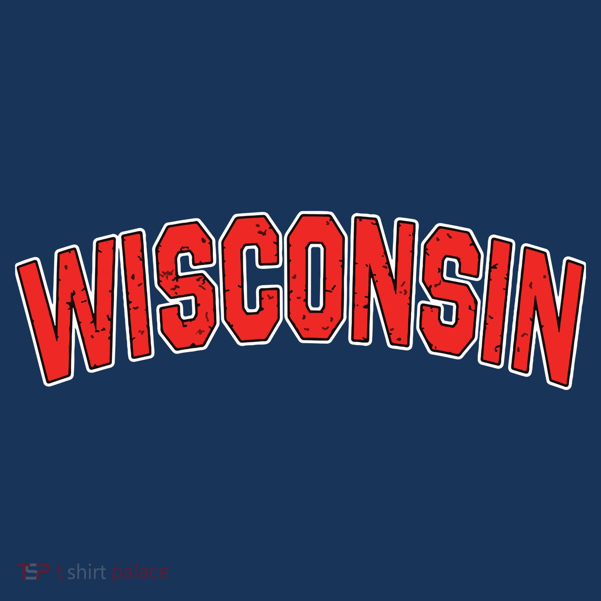 Retro Vintage Wisconsin State Wisconsin Varsity T-Shirt
