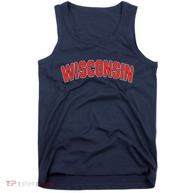 Retro Vintage Wisconsin State Wisconsin Varsity Tank Top