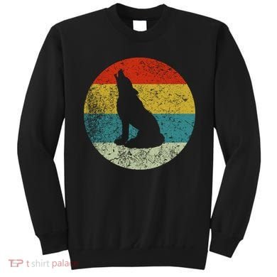 Retro Vintage Wolf Dog Sweatshirt