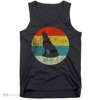 Retro Vintage Wolf Dog Tank Top