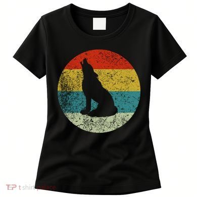 Retro Vintage Wolf Dog Women's T-Shirt