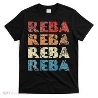 Reba Vintage Wordmark Pattern Retro Style T-Shirt thumb 0