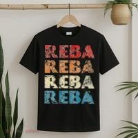 Reba Vintage Wordmark Pattern Retro Style T-Shirt thumb 2