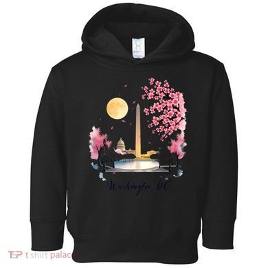 Retro Vintage Washington DC Pride Souvenir Blossom  Toddler Hoodie