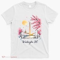 Retro Vintage Washington DC Pride Souvenir Blossom  T-Shirt thumb 0