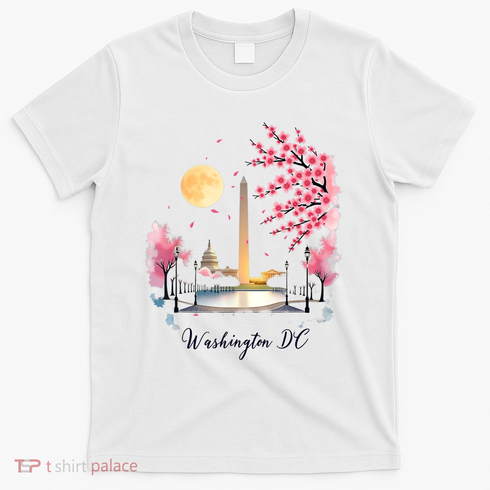 Retro Vintage Washington DC Pride Souvenir Blossom  T-Shirt