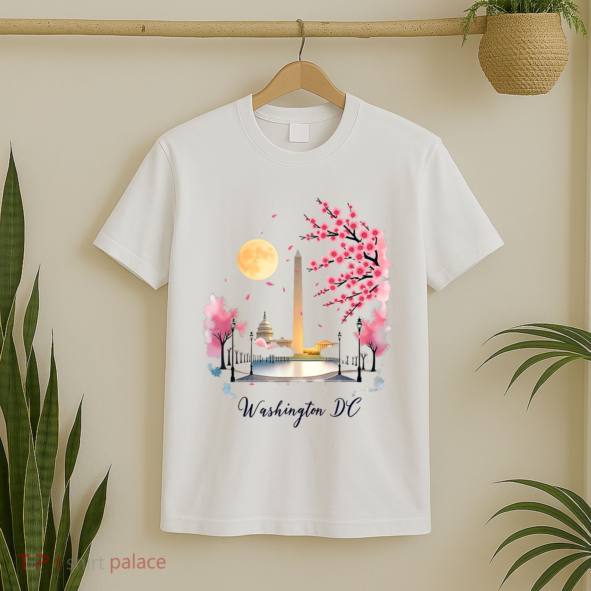 Retro Vintage Washington DC Pride Souvenir Blossom  T-Shirt