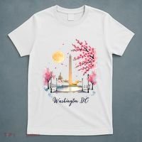 Retro Vintage Washington DC Pride Souvenir Blossom  T-Shirt thumb 5