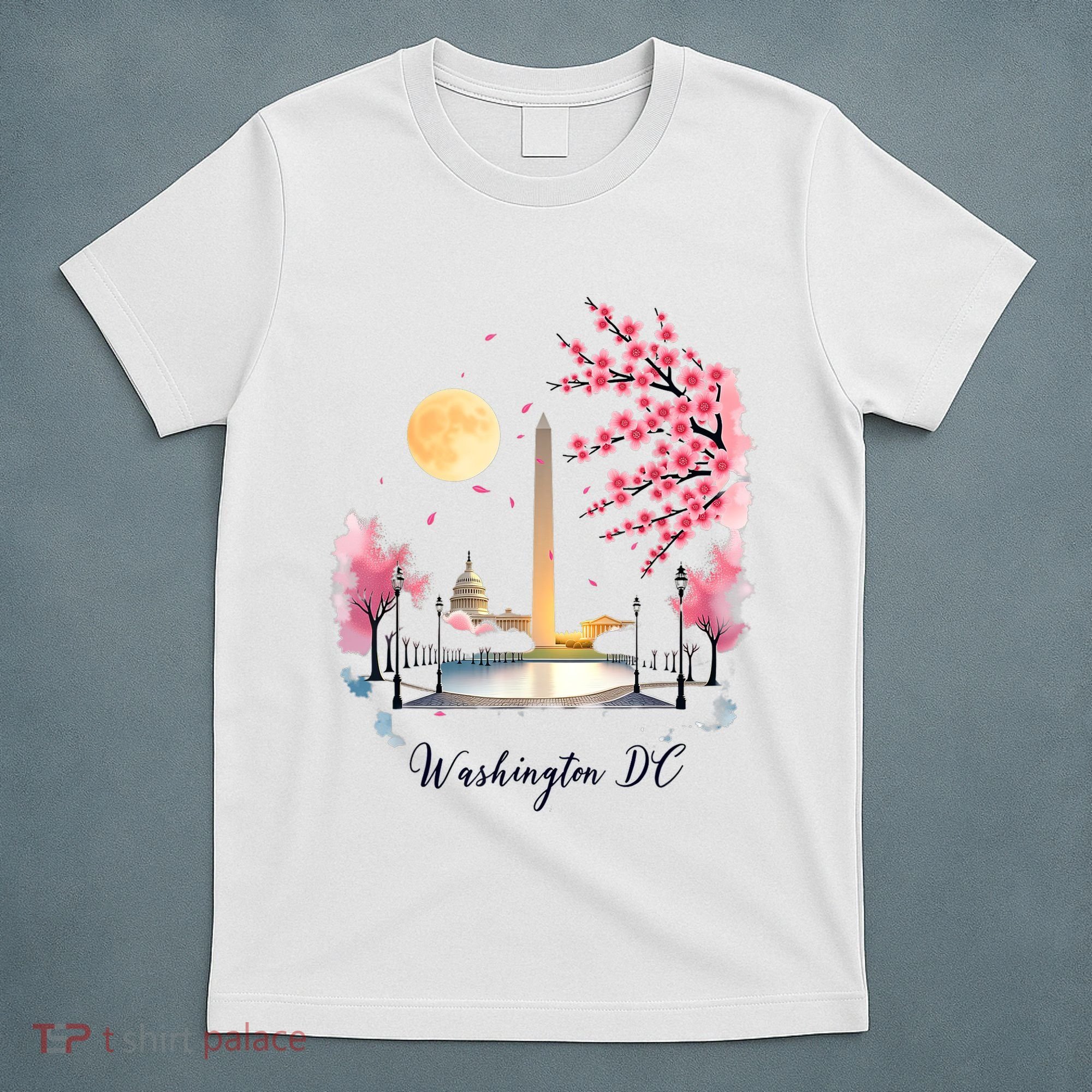 Retro Vintage Washington DC Pride Souvenir Blossom  T-Shirt
